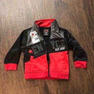 Entice Red and Black Kids ZIP-Up Jacket